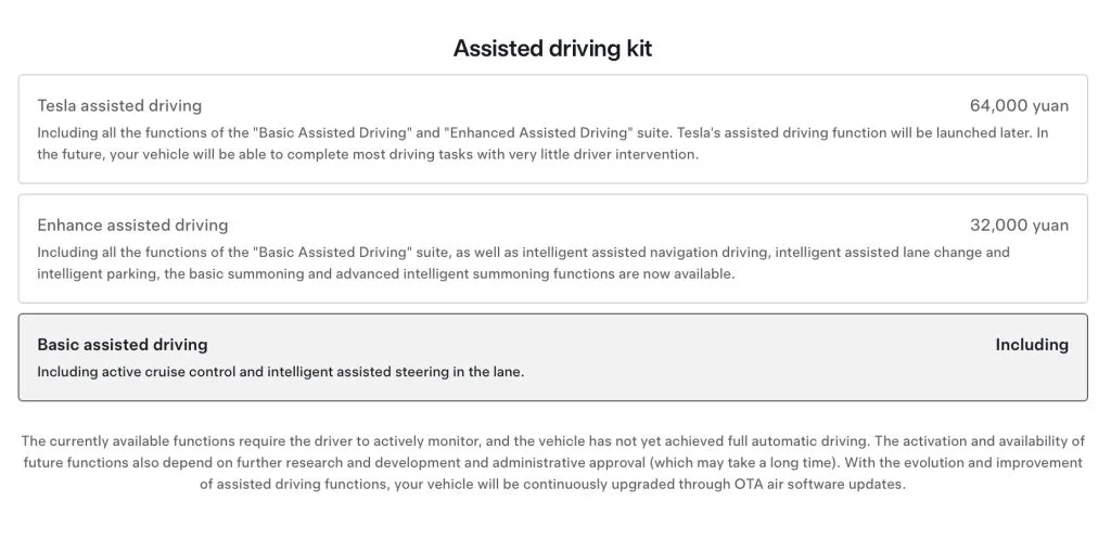 Tesla rijhulpsysteem scherm